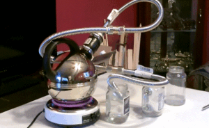 Distilled water with a kettle