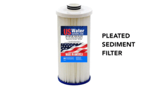 Pleated sediment filter