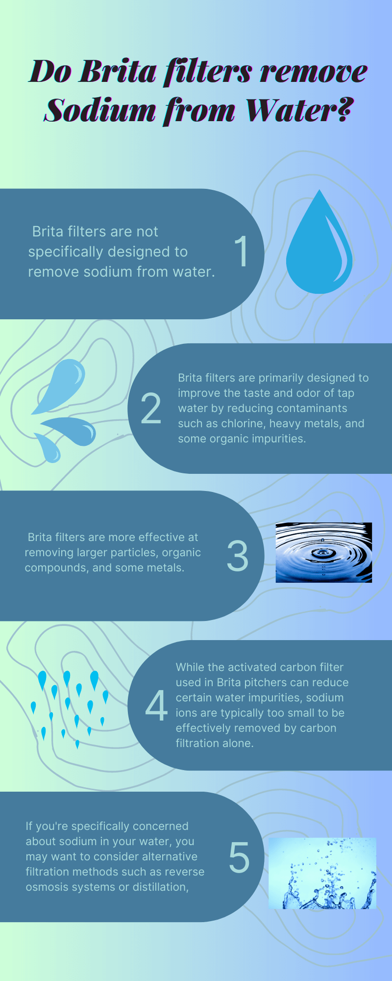 Do Brita filters remove Sodium Na from Water - infographic