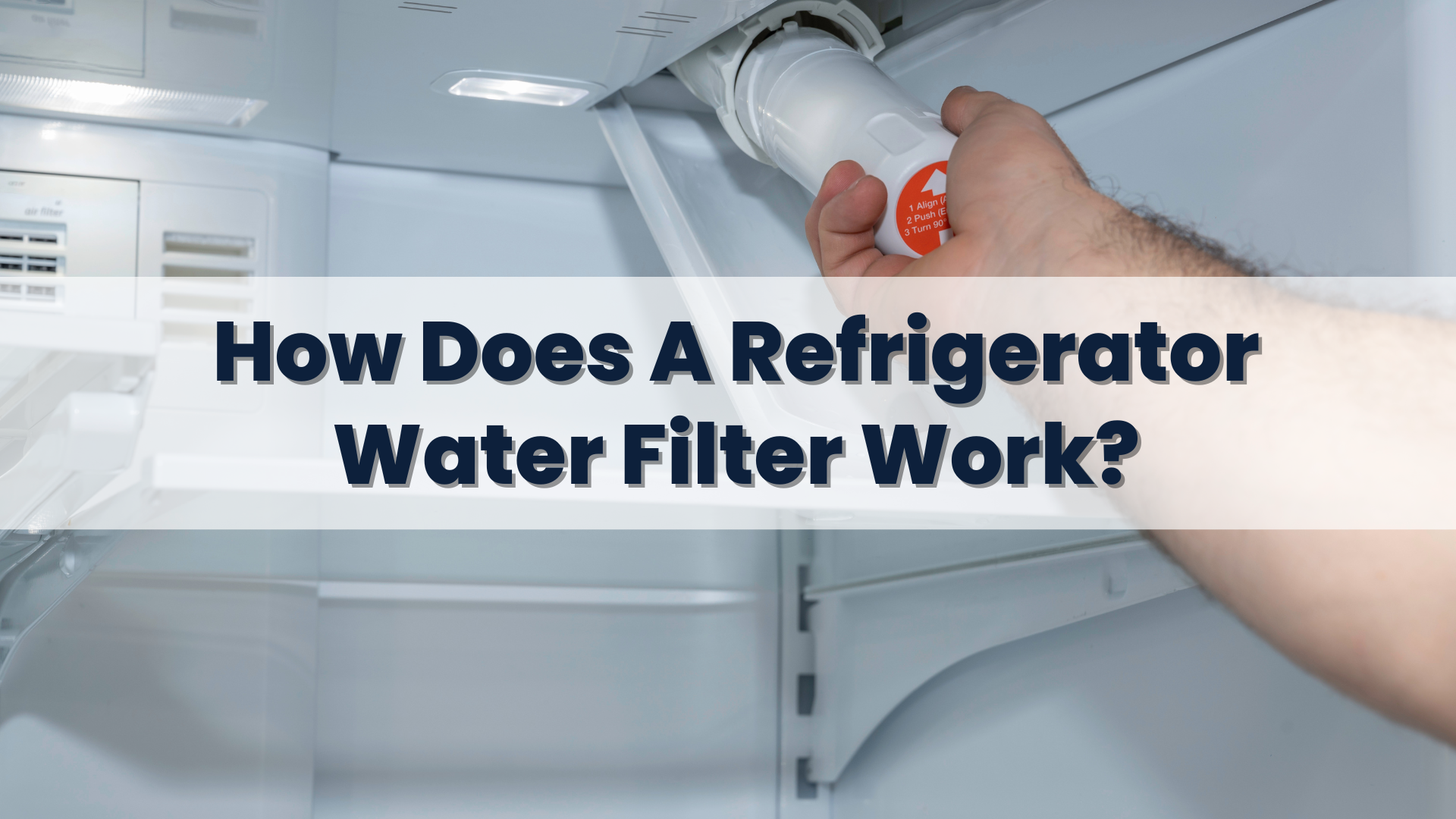 How does a refrigerator water filter work