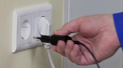 Plug filtration system into an electric outlet
