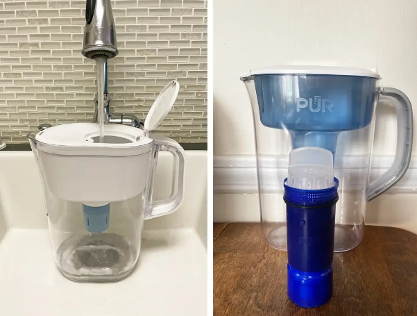 Unclogging a pur water pitcher filter